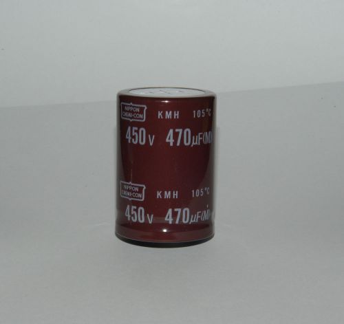 4 pcs 470uF 450V 35x50mm Electrolytic Capacitors Nippon Chemi-Con Rubycon Brand