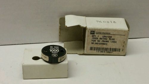 Cutler Hammer Westinghouse 12NC1000 1000 Amp Rating Plug 2601D39G22