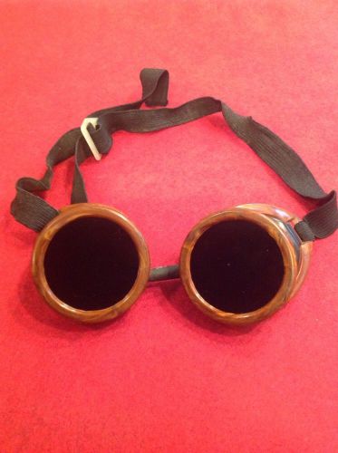 Vintage Airco Bakelite Welding Safety Goggles Glasses Motorcycle Steampunk