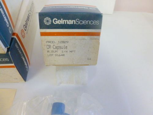 Pall Gelman Sciences CR capsule 12829 0.2um, 1/4&#034; mnpt, 4 available, new B105