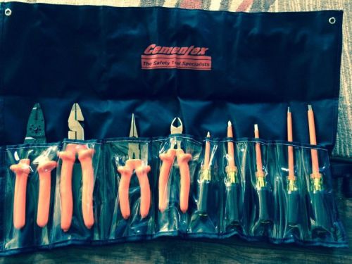 Cementex tr-9elk insulated tool set 9 piece electricians service roll for sale
