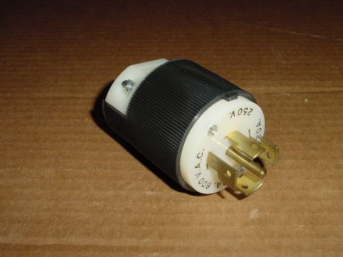 New hubbell twist lock 10a 600 v, 20a 250v hbl 3521c male plug non-nema l21-20p for sale