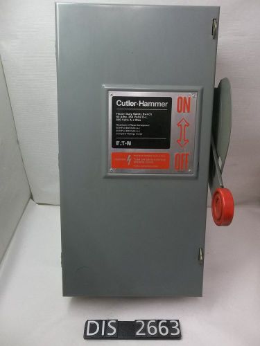 Cutler Hammer 600 VAC Max Volt 60 Amp Non Fused Disconnect (DIS2663)
