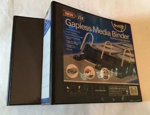 Lot Of 2 Find It Gapless Mega Media Binder 4 Inch Spine 224 CD Capacity Pages