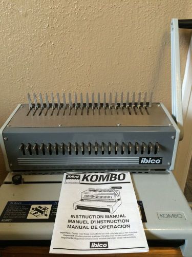 Ibico Kombo Manual Comb Binding Machine Works Great School Office