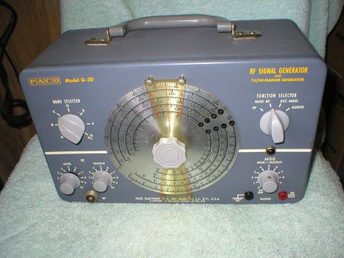 Paco Model G-30 RF Signal Generator And TV/FM Marker Generator