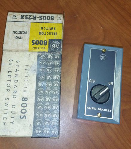 Allen Bradley selector switch Catalog # 800S-R2SX series M