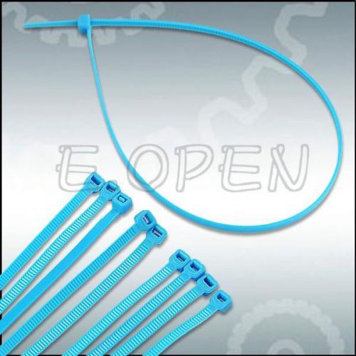50Pcs Blue Colored Nylon Zip Ties Wraps Strips Organizer For Cable Cord Wire