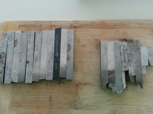 Machinist Lathe Tools: Lot of 19HSS Tool Bits, 3/8 square