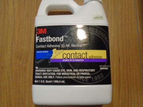 3M 30NF Fastbond Contact Adhesive, Neutral 1 Qt. Bottle