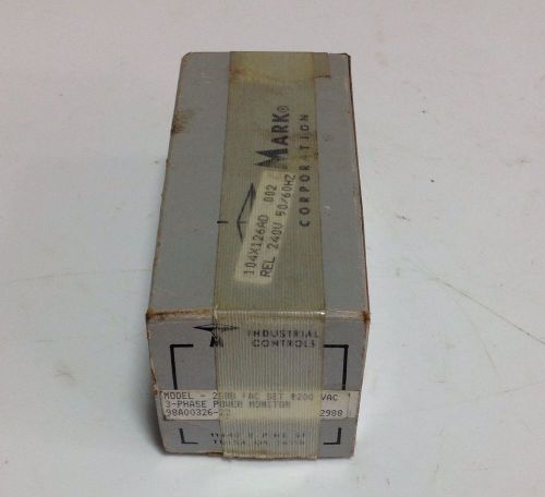 TIME MARK 3-PHASE POWER MONITOR 258B, NIB 105398