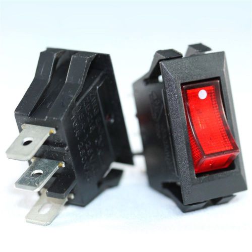 Zing Ear ZE-215 Illuminated Rocker Switch Black 15A 10A