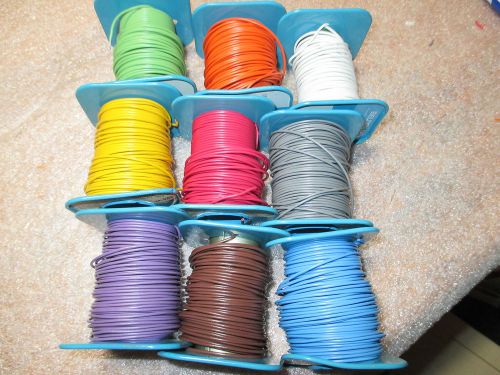 BELDEN #8503  HOOK-UP/LEAD ( PVC INSULATED ) WIRE LOT 9 spools 472ft. total