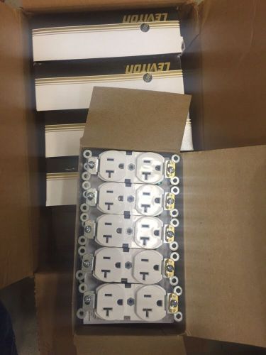 Leviton Duplex Receptacles 5362--SW LOT OF 50 BRAND NEW