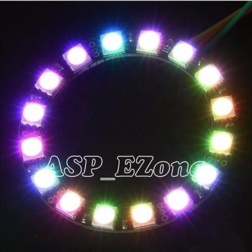 16-bit 5050 rgb led ring ws2812 round decoration bulb board for arduino for sale