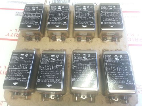 Corcom EMI Line Filter 6EQ1 6A Automation Power Supply  (LOT OF 8)