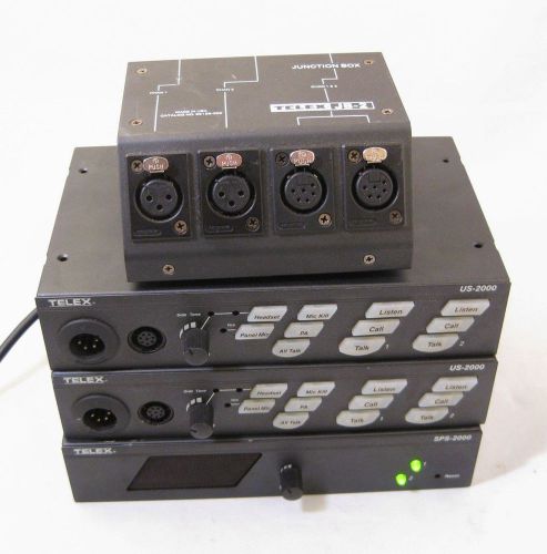 Lot of Telex US2000 JB-2 Junction Box SPS 2000 Intercom Systems Untested