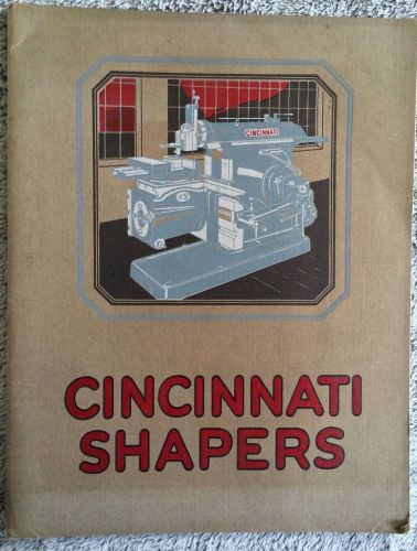 Antique booklet Cincinnati Shaper Co Catalog N1 With Drawings and Specs