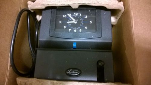 Lathem Heavy-Duty Manual Time Recorder Time Clock Model 2121 with Key Black (C)