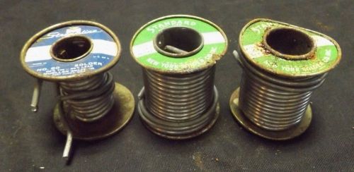 Vintage Lot of OLD Solid Wire Solder Craft NO CORE Standard Mueller Brass