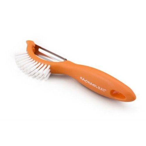 Rachael ray tools 3-in-1 vegetable peeler/brush &#034;veg-a-peel&#034;, orange for sale