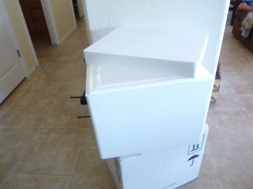 Styrofoam Insulated Shipping Container Cooler 19&#034;x15&#034;x16&#034;