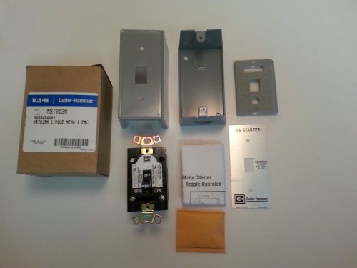 Eaton mst01sn ms series toggle operated manual motor starter (nib) (369d454g01) for sale