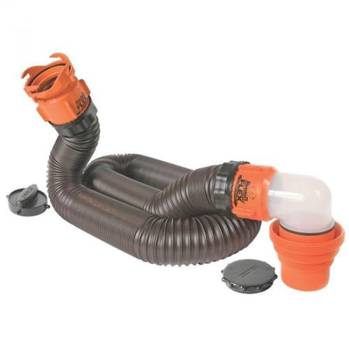 Rhino Flex Sewer Hose Kit, For Use With 15 Ft Swivel Fitting Rv Hardware 39761