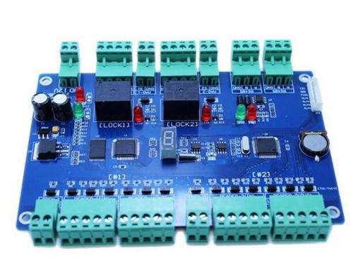 Rs485 tcp/ip network access control board panel controller for 2 door 4 reader for sale