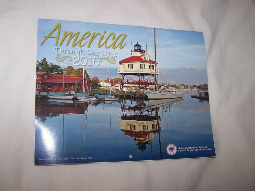 2016 America Through Our Eyes 16 Month Wall Calendar; Free Shipping
