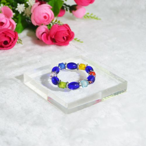 3pcs/lot Jewelry Acrylic Display Bracelet Holder Plate Clear Mirror Decoration