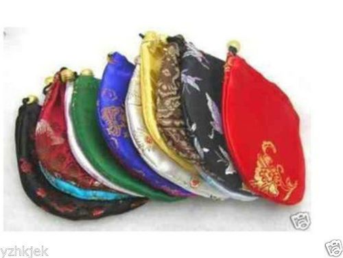 10 pcs China Silk Jewelry Pouches