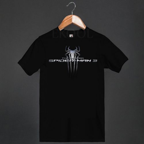 The amazing spider-man 2012 film new design logo black t-shirt for sale