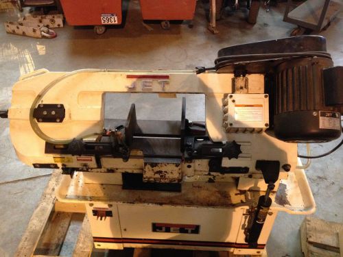 USED, JET Horizontal/Vertical Band Saw with Hydraulic Feed —7in. x 12in.,