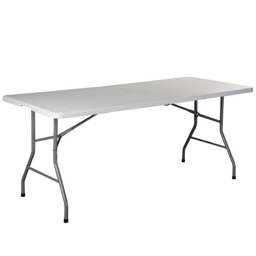 6&#039; Folding Table Portable Plastic Indoor Outdoor Picnic Party Dining Camp Tables