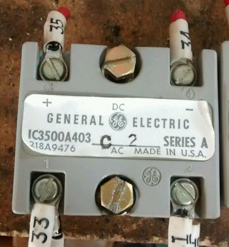 Used GENERAL ELECTRIC GE IC3500A403 C5 SER A RECTIFIER 218A9476