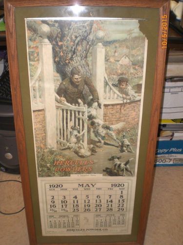 1920 Hercules powder co. calendar
