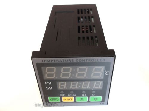 Digital Temperature Controller TC/RTD Input,Relay Output,90-260V Power,+/-0.3%