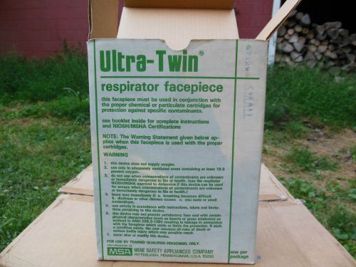 Mine Safety Appliances ultra-twin respirator facepiece 471298 small