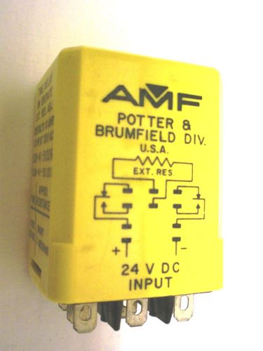 1  24VDC POTTER &amp; BRUMFIELD  Time Delay On Operate Relay, 10Amp Contacts, USA