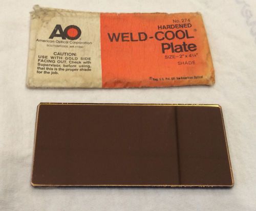 NOS American Optical AO Weld Cool Blue Filter Plate No.12 Welding Lens