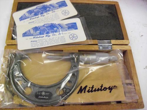 Mitutoyo 1&#034;-2&#034; (0.001mm) Point Micrometer # 112-274 Made In Japan