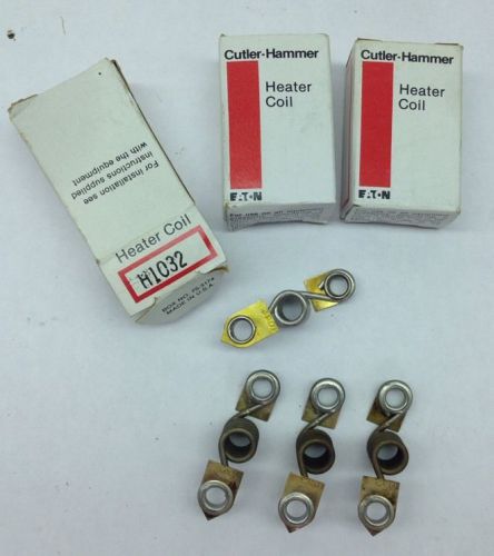 Lot of 6 new &amp; used cutler hammer heater coils h1032 10177h1032 overload relay for sale