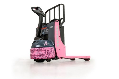 Pink raymond pallet jack 8210 for breast cancer for sale