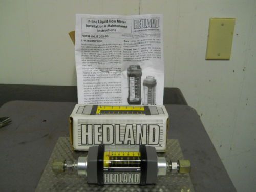 Hedland h201a-005 flowmeter, 05-0.5 / 0.2-1.9 gpm/lpm (new in the box) for sale