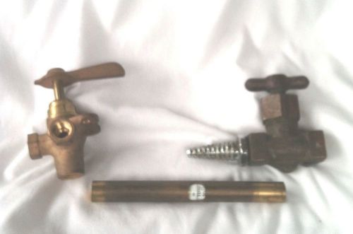 Vintage tools / metalware / brass / valves / gas valves (3) for sale