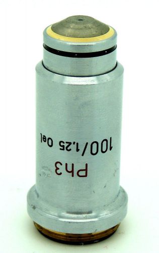 CARL ZEISS  PH3 100/1.25 OEL  MICROSCOPE OBJECTIVE