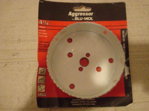 NEW SEALED BLU-MOL AGGRESSOR BI-METAL HOLE SAW 4-1/4&#034;