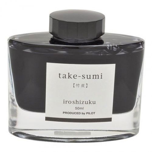 Ink / pilot bottled ink 50ml iroshizuku ink-50-tak black color japan brand-new for sale