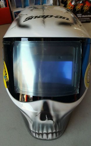 Snap-on tools helmet, welding, auto darkening, adjustable with grind feature for sale